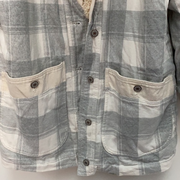 Free People Woodlands Plaid Sherpa Jacket - Picture 7 of 9